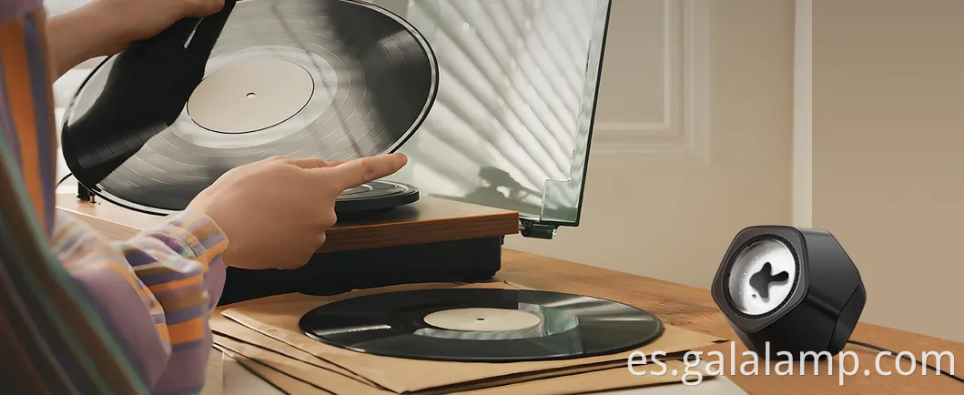 Altavoz de fluido magnético bailando para iluminación visual